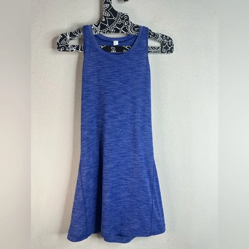 Lululemon &go Everywhere Tank Heathered Sapphire Blue size 10